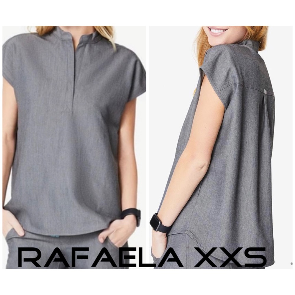 Figs Scrub Top XXS Rafaela Mandarin Collar